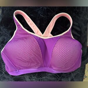 VSX Sport Purple and Pink Mesh Racerback Bra 40DDD